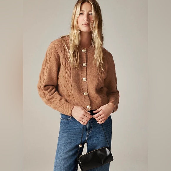 NWT J. Crew Cable Knit Cardigan - Picture 1 of 8